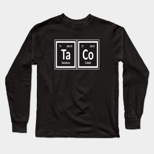 Taco Periodic Table Long Sleeve T-Shirt